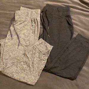 NWOT Active Life gray and charcoal jogger bundle.